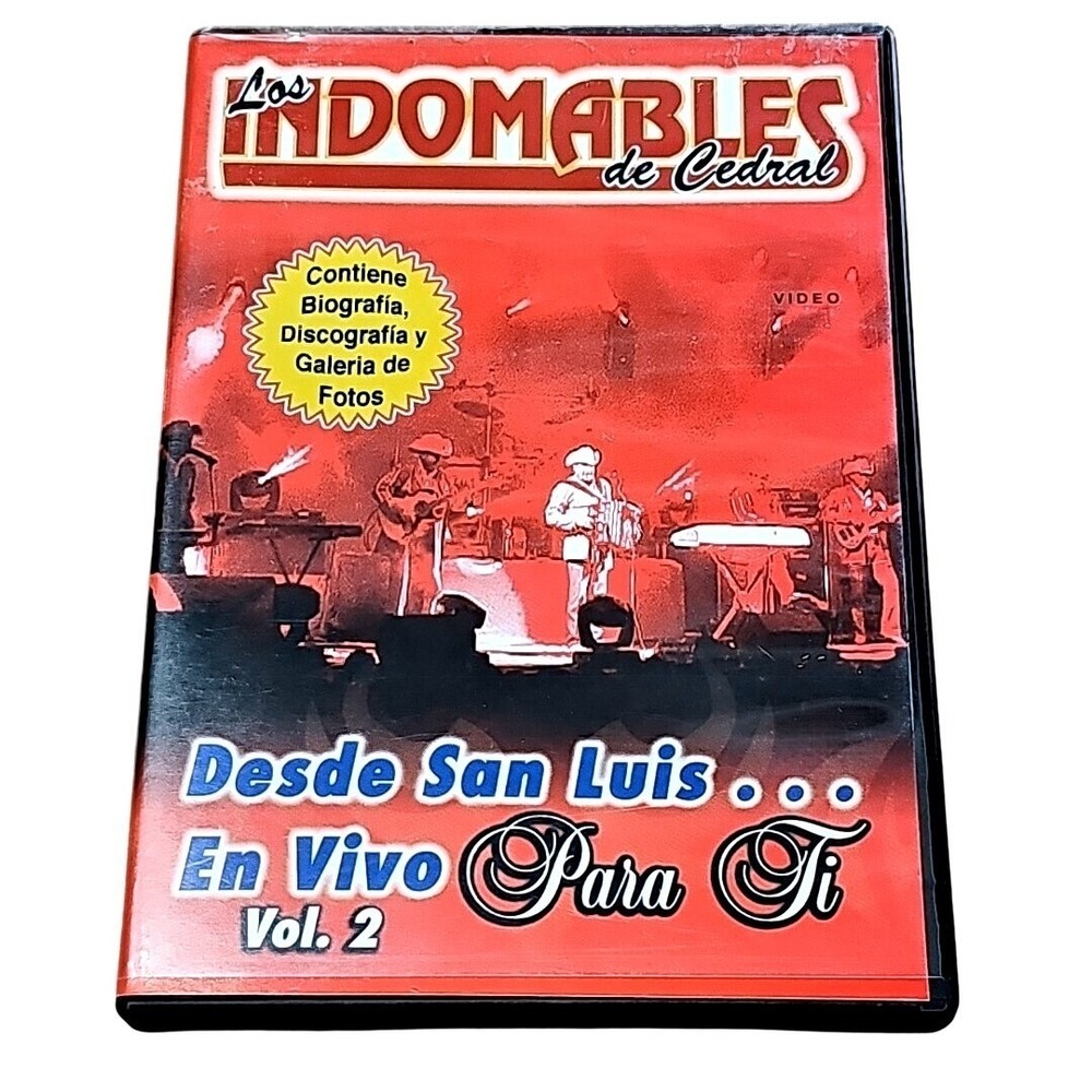 Los Indomables De Cedral En Vivo Para Ti‎ Vol 2 DVD Music Video EUC